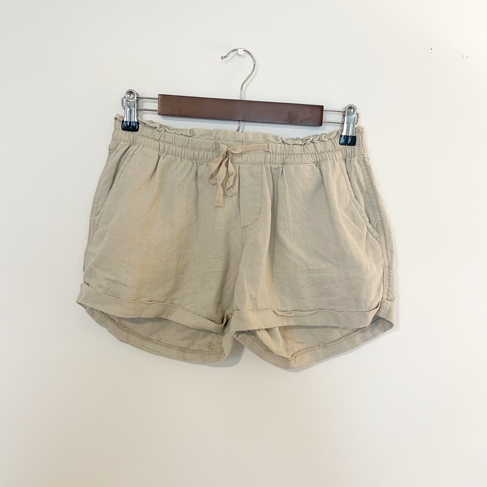 Old Navy Linen Blend Tan Shorts